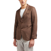 AT.P.CO Brown Linen Blazer -   -  AT.P.CO.